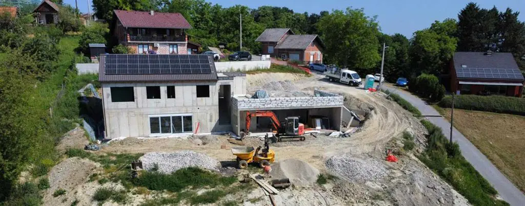 Betonska obiteljska kuća u Zaboku